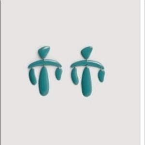 Mango earring in blue